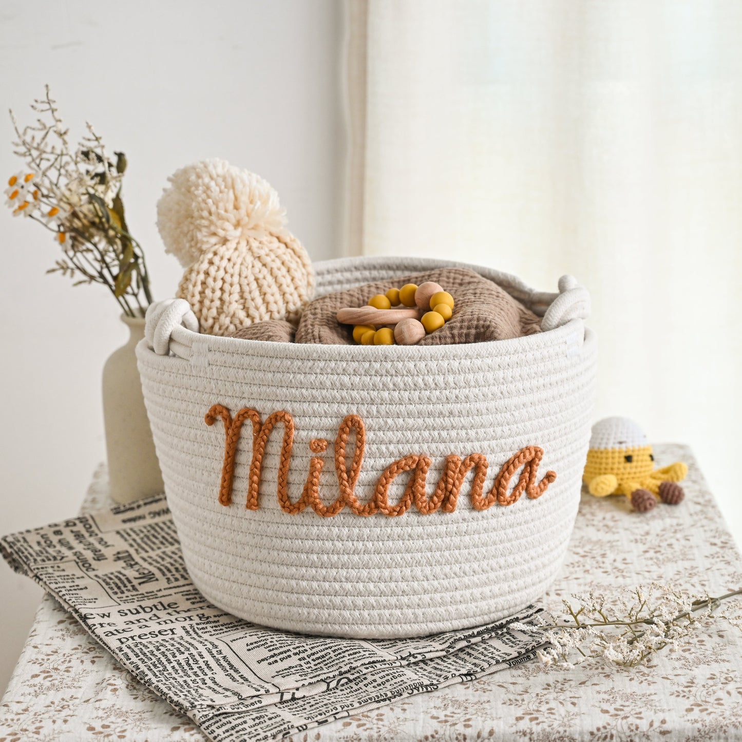 Personalized Storage Basket for Babies & Toddlers