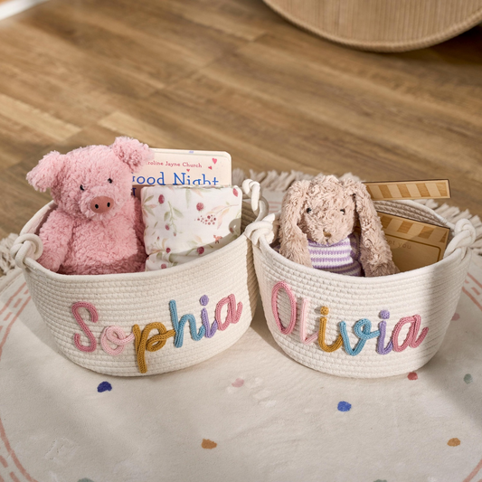 Personalized Storage Basket for Babies & Toddlers