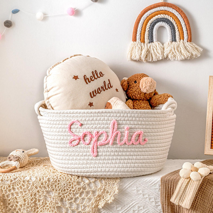 Personalized Storage Basket for Babies & Toddlers