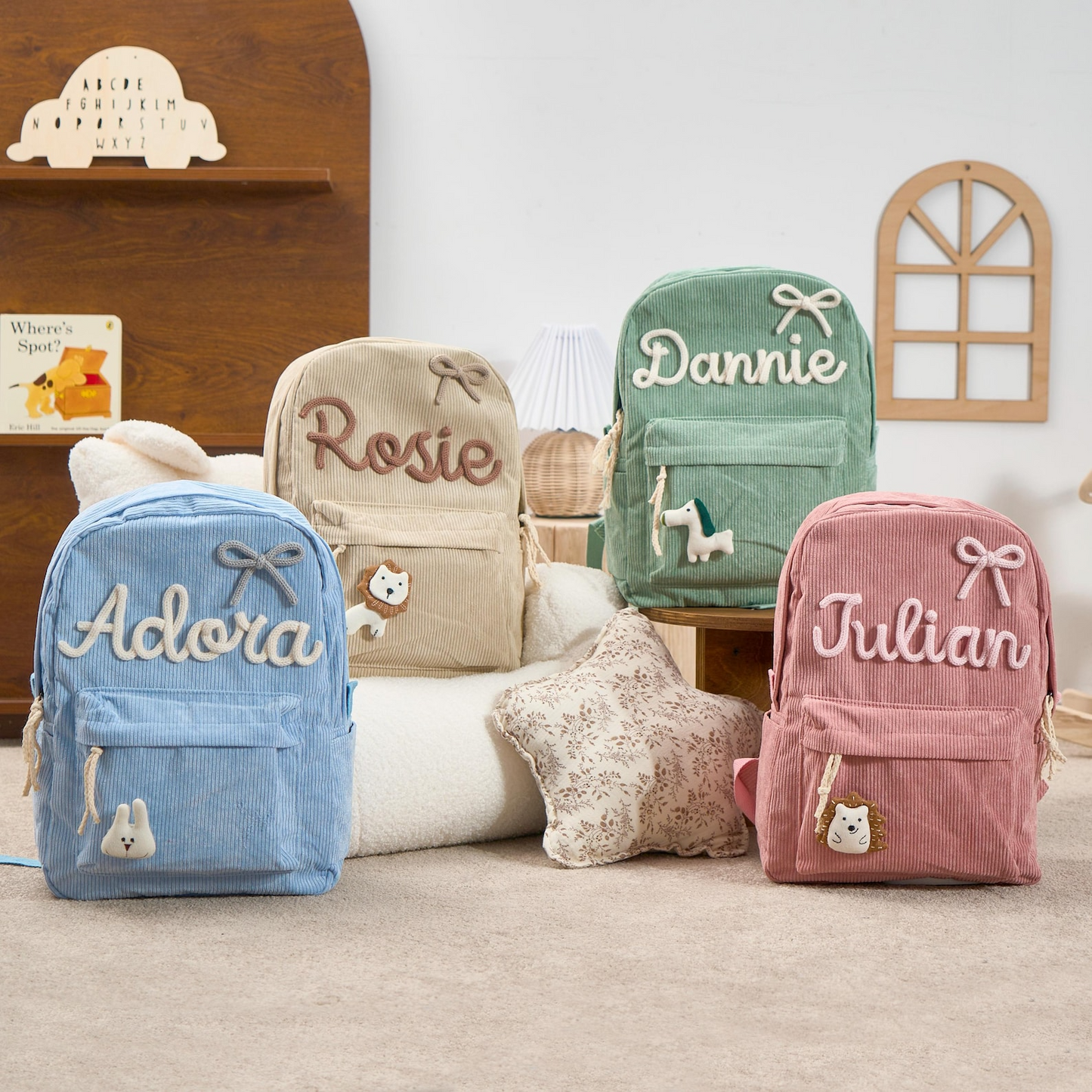 Hand Knitted Personalized Backpack (2-4y)