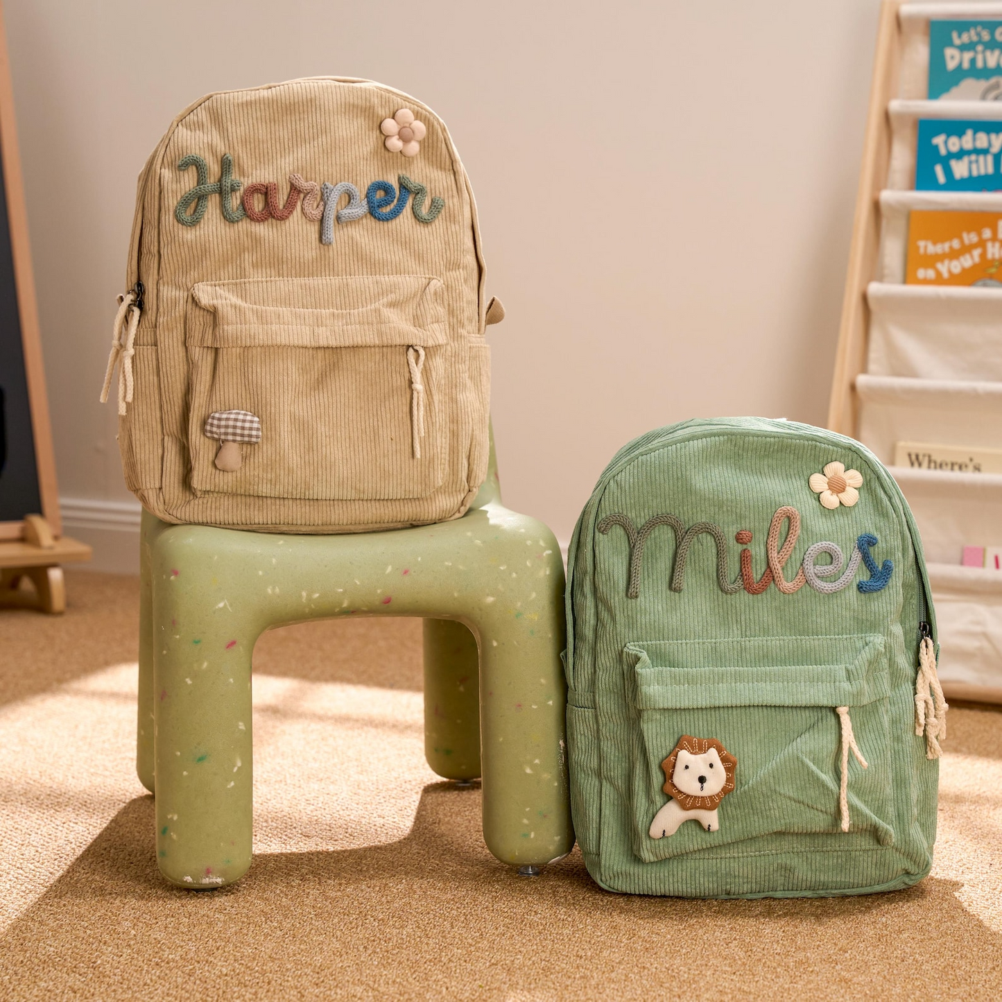 Hand Knitted Personalized Backpack (2-4y)