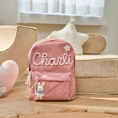 Hand Knitted Personalized Backpack (2-4y)